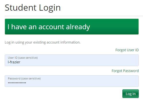 student login