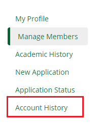 Account History